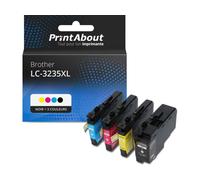 Cartouche compatible Brother LC-3235XL - Noir + 3 couleurs - Multipack