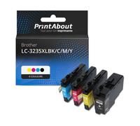 Cartouche compatible Brother LC-3235XLBK/C/M/Y - 4 couleurs - Multipack
