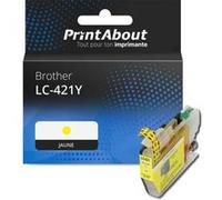 Cartouche compatible Brother LC-421Y - Jaune Jaune