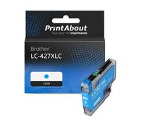 Cartouche compatible Brother LC-427XLC - Cyan - Grande capacité