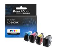 Cartouche compatible Brother LC-900BK - 4 couleurs - Multipack