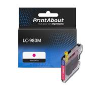 Cartouche compatible Brother LC-980M - Magenta