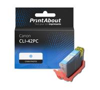 Cartouche compatible Canon CLI-42PC - Cyan photo