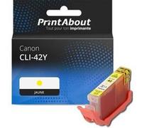 Cartouche compatible Canon CLI-42Y - Jaune Jaune