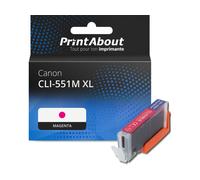 Cartouche compatible Canon CLI-551M XL - Magenta - Grande capacité