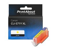 Cartouche compatible Canon CLI-571Y XL - Jaune - Grande capacité