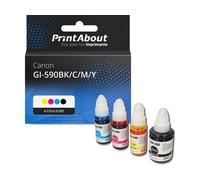 Cartouche compatible Canon GI-590BK/C/M/Y - 4 couleurs - Multipack