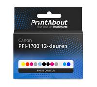 Cartouche compatible Canon PFI-1700 12-kleuren - Packs couleur - Multipack