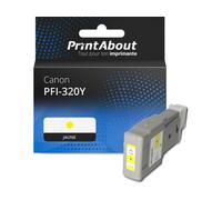 Cartouche compatible Canon PFI-320Y - Jaune - Grande capacité