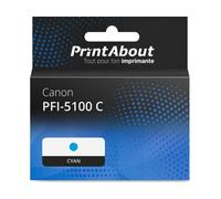 Cartouche compatible Canon PFI-5100 C - Cyan