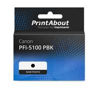 Cartouche compatible Canon PFI-5100 PBK - Noir photo