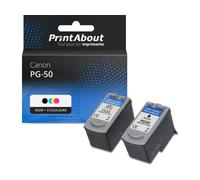Cartouche compatible Canon PG-50 / CL-51 - Noir + 3 couleurs - Multipack
