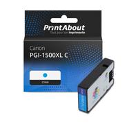 Cartouche compatible Canon PGI-1500XL C - Cyan - Grande capacité