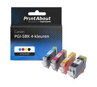 Cartouche compatible Canon PGI-5BK 4-kleuren - 4 couleurs - Multipack