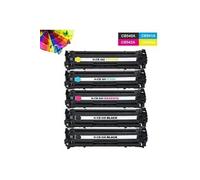 Cartouche compatible - CB540A CB541A CB542A CB543A Compatible Cartouches de toner pour HP Color Laserjet CP1210 CP1215