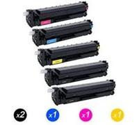 de Toner pour CF410X CF411X CF412X CF413X 410X pour HP LaserJet Pro M452dw - Lot de 5