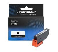 Cartouche compatible Epson 26XL (C13T26314012) - Noir photo - Grande capacité