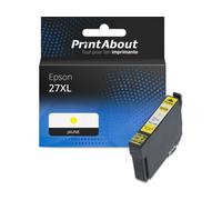 Cartouche compatible Epson 27XL (C13T27144012) - Jaune - Grande capacité