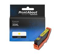 Cartouche compatible Epson 33XL (C13T33644012) - Jaune - Grande capacité