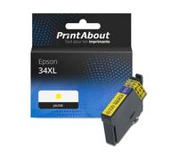Cartouche compatible Epson 34XL (C13T34744010) - Jaune - Grande capacité