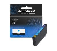 Cartouche compatible Epson 35 (C13T35824010) - Cyan