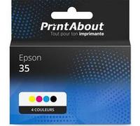 Cartouche compatible Epson 35 (C13T35864010) - 4 couleurs - Multipack 4 couleurs