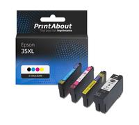 Cartouche compatible Epson 35XL (T3596) - 4 couleurs - Multipack