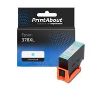 Cartouche compatible Epson 378XL (C13T37954010) - Cyan clair - Grande capacité