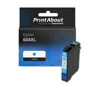 Cartouche compatible Epson 604XL (C13T10H24010) - Cyan - Grande capacité