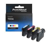 Cartouche compatible Epson T0556 - 4 couleurs - Multipack