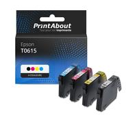 Cartouche compatible Epson T0615 - 4 couleurs - Multipack