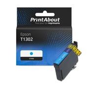 Cartouche compatible Epson T1302 - Cyan - Grande capacité