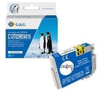 Cartouche compatible haut de gamme C13T02W24010 / 502XL - cyan de marque G&G Cyan G