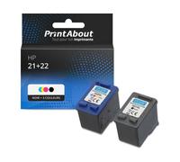 Cartouche compatible HP 21 (SD367AE) - Noir + 3 couleurs - Multipack