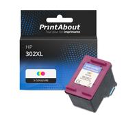 Cartouche compatible HP 302XL (F6U67AE) - 3-couleurs - Grande capacité