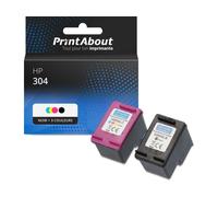 Cartouche compatible HP 304 (3JB05AE) - Noir + 3 couleurs - Multipack