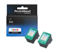 Cartouche compatible HP 343 (C8766EE) - 3-couleurs - Multipack
