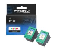 Cartouche compatible HP 351XL (CB338EE) - 3-couleurs - Grande capacité - Multipack