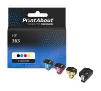 Cartouche compatible HP 363 (C8721EE) - 4 couleurs - Multipack