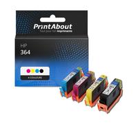 Cartouche compatible HP 364 (N9J73AE) - 4 couleurs - Multipack