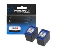 Cartouche compatible HP 57 (C6657AE) - 3-couleurs - Multipack