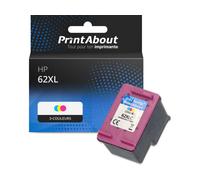 Cartouche compatible HP 62XL (C2P07AE) - 3-couleurs - Grande capacité