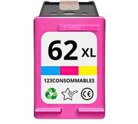Cartouche compatible HP 62XL couleur - 123CONSOMMABLES Couleur