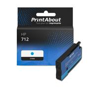 Cartouche compatible HP 712 (3ED67A) - Cyan
