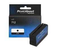 Cartouche compatible HP 712 (3ED70A) - Noir
