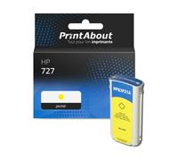 Cartouche compatible HP 727 (B3P21A) - Jaune - Grande capacité