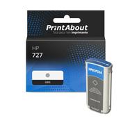 Cartouche compatible HP 727 (B3P24A) - Gris - Grande capacité