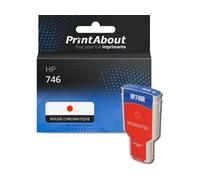 Cartouche compatible HP 746 (P2V81A) - Rouge chromatique