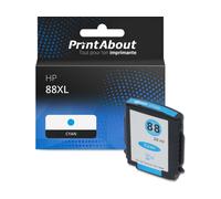 Cartouche compatible HP 88XL (C9391AE) - Cyan - Grande capacité