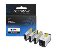 Cartouche compatible HP 903XL (3HZ51AE) - 4 couleurs - Multipack